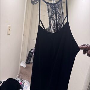 Gilligan & O'Malley Black Lace Chemise